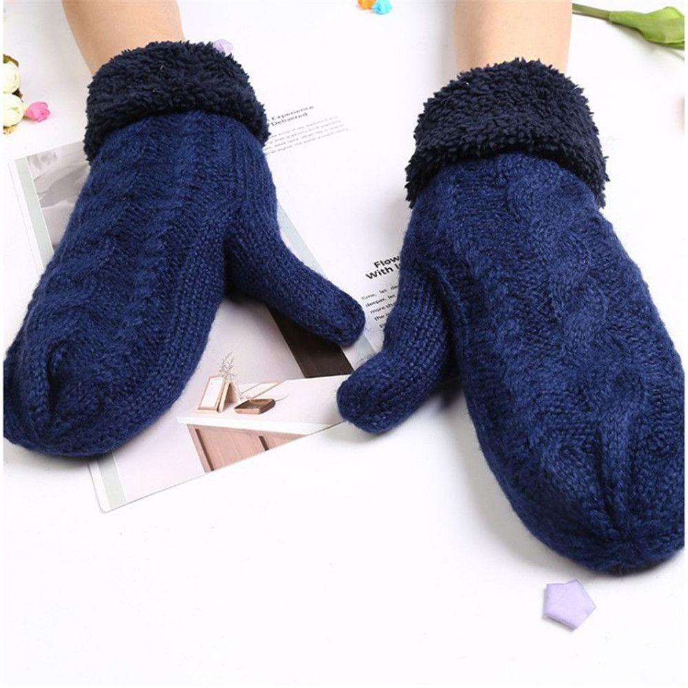 Găng Tay Lông Nhung Dày Dặn Ấm Áp Thoải Mái Hợp Thời Trang