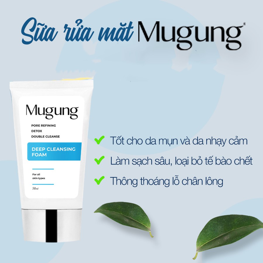 Serum Hoặc sửa rửa mặt giảm mụn Mugung 7 ngày hiệu quả giảm mụn đầu đen,mụn bọc (Làm xẹp không bong da) Acne Treatment