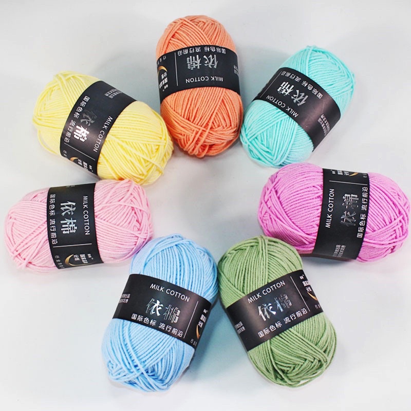 Len Milk Cotton Mác Đen 50g (Mã 51 đến 86)