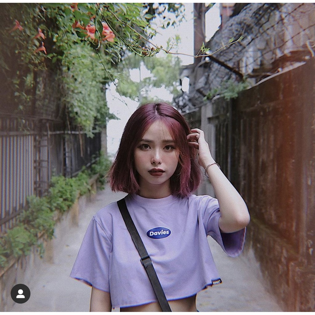 Áo thun croptop màu nổi bật Davies siêu cool nổi bật