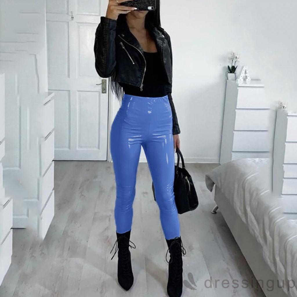 Quần legging da giả thời trang độc đáo cho nữ