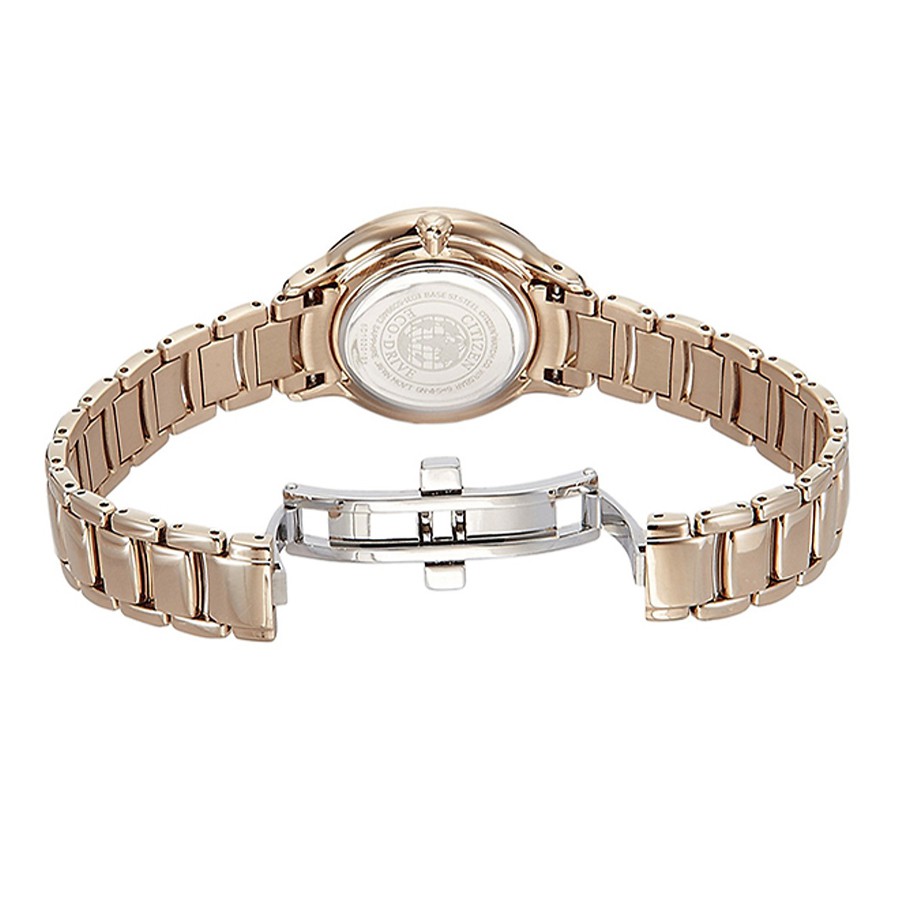 Đồng Hồ Nữ Citizen Dây Thép Không Gỉ EM0382-51W - Mặt Nâu (Sapphire)