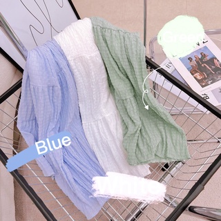 ĐẦM MAXI TẦNG XỐP CỘT NƠ VAI
