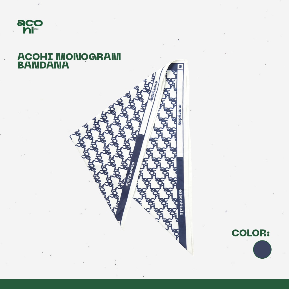 KHĂN ACOHI MONOGRAM BANDANA