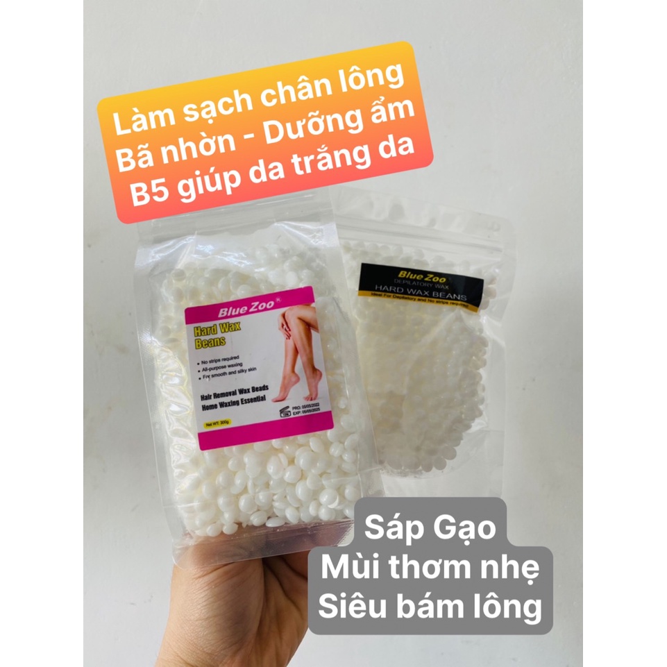 Sáp wax lông Bluezoo Premier Gạo Lài cho da nhạy cảm siêu bám lông