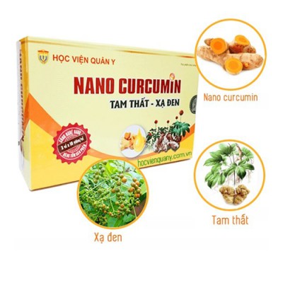 NANO CURCUMIN TAM THẤT XẠ ĐEN – HỌC VIỆN QUÂN Y- NHÀ THUỐC NHẬT THÀNH