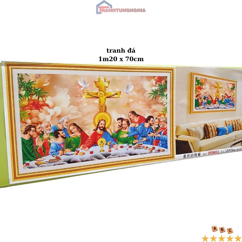 Tranh đính đá, tranh thêu chữ thập bữa tiệc ly