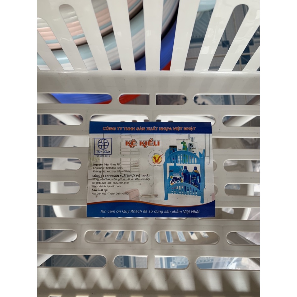 Kệ kiểu 2 tầng, 3 tầng 5522 giá nhựa để đồ tiện lợi. chính hãng Việt Nhật