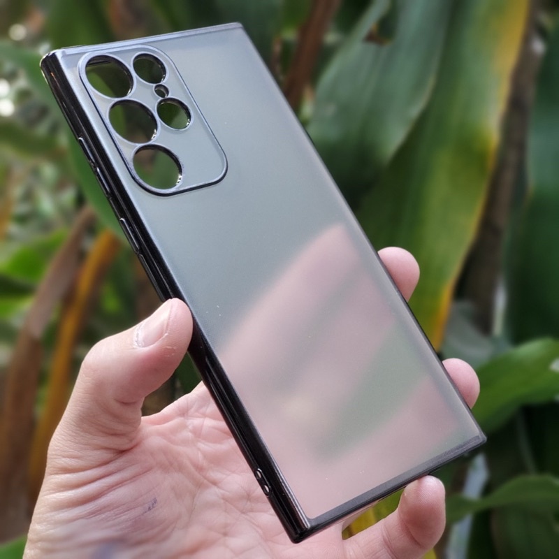 Ốp lưng sulada nhám viền màu cho Samsung S22, S22 Plus, S22 Ultra chống Vân tay, mồi hôi siêu đẹp