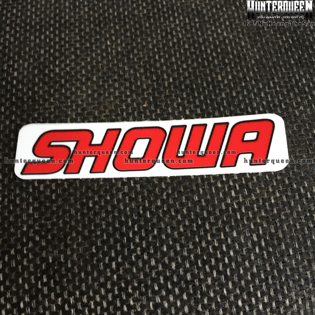 SHOWA[8.3x2cm] decal cao cấp chống nước, sắc nét, bền màu, dính chặt. Hình dán logo trang trí mọi nơi, in theo yêu cầu