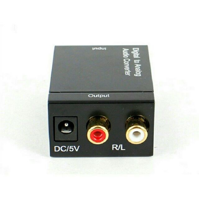 Bộ chuyển đổi âm thanh TV optical to audio AV ra của amply tặng Cáp quang 1m Optical Digital
