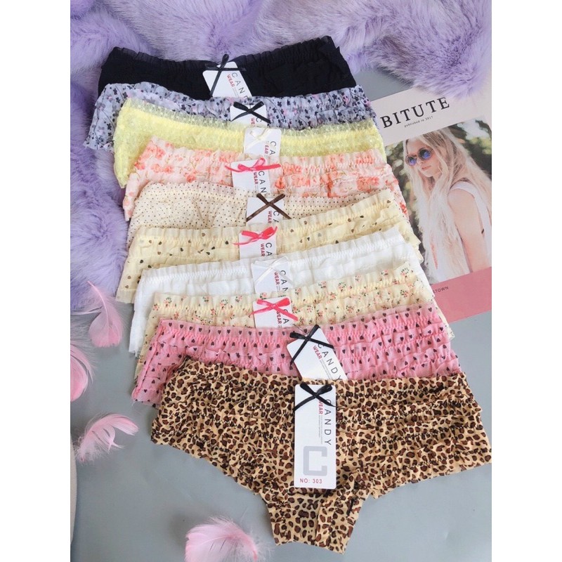 Quần lót ren Voan Bèo Tầng candy Siêu gợi cảm cao cấp - 303