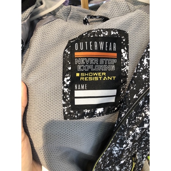 Áo khoác gió bé trai màu đen 2 lớp Matalan