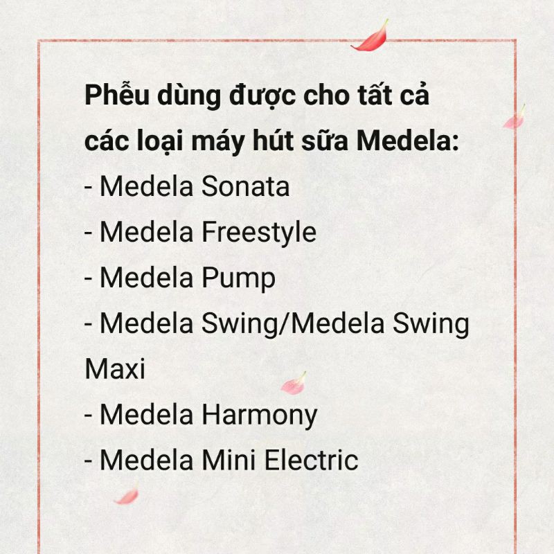 Bộ phễu máy hút sữa - phù hợp với máy hút sữa Pump, Sonata, Freestyle, Harmony, Swing