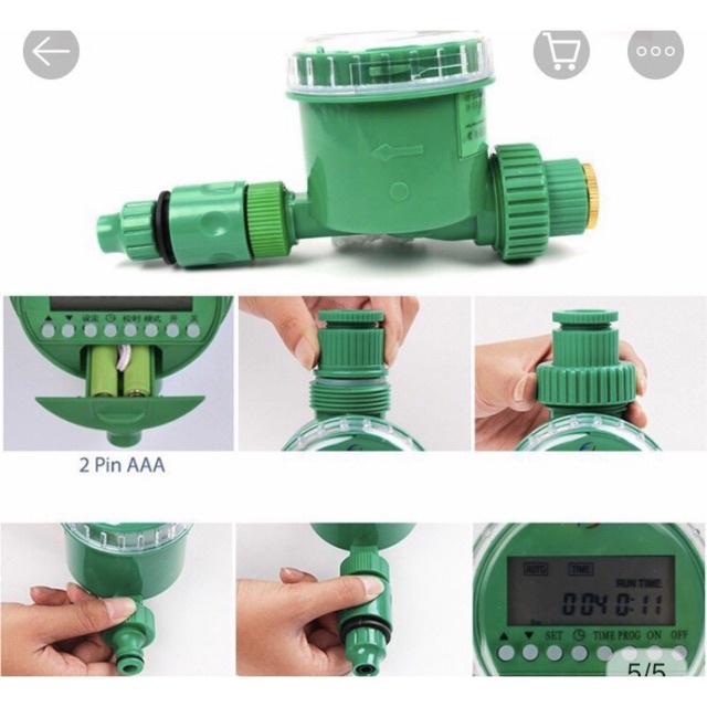 Van nước hẹn giờ tưới tự động chạy pin - Đồng hồ điện tử hẹn giờ tưới cây - Tổng kho kim khí điện nước