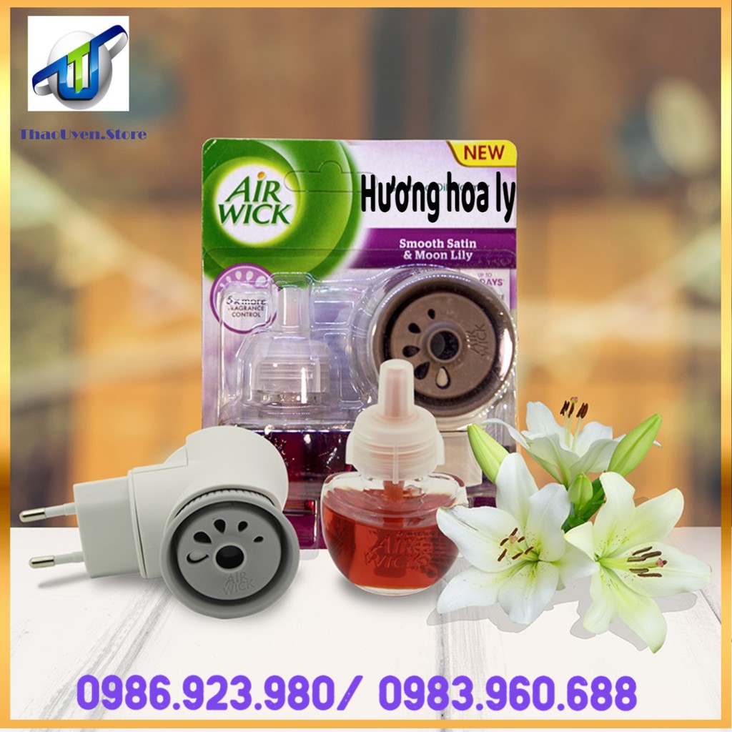 Bộ khuếch tán Tinh dầu tự động Air Wick - Hương Hoa Ly.Ư