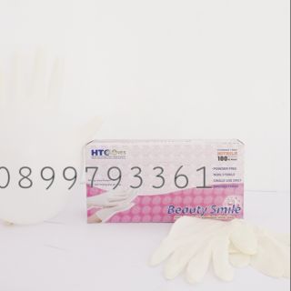 Găng Tay Không Bột Màu Trắng