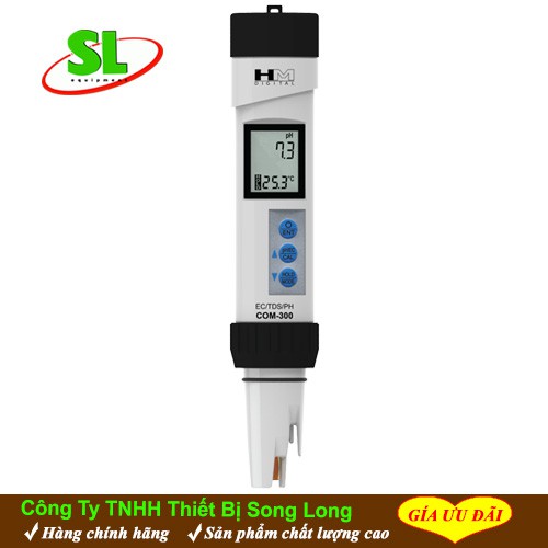 Bút đo pH, TDS, EC và nhiệt độ trong nước COM-300 HM Digital-USA