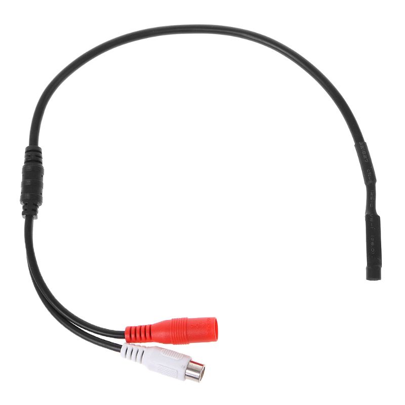 Micro RCA Kèm Microphone 12V Chuyên Dụng Cho Máy Quay An Ninh CCTV