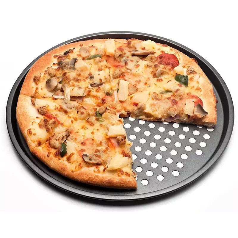 Khay pizza đục lỗ chống dính / Khuôn nướng pizza