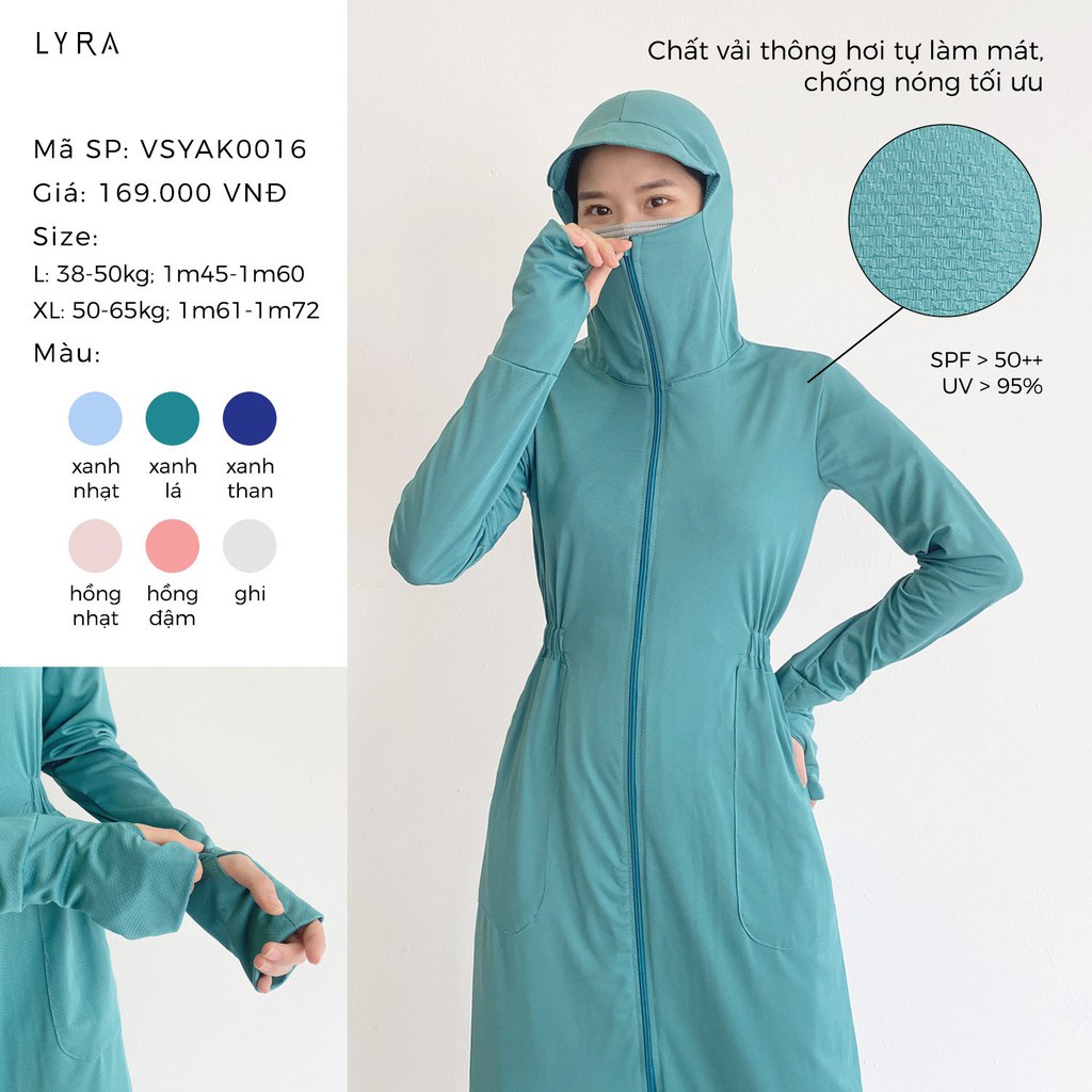 Áo Chống Nắng Nữ Toàn Thân Dáng Dài Thời Trang