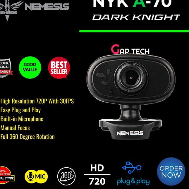 Webcam 1⁄2 @ NYK NEMESIS A70 / A 70 DARK KNIGHT chính hãng kèm phụ kiện ⍤ | BigBuy360 - bigbuy360.vn