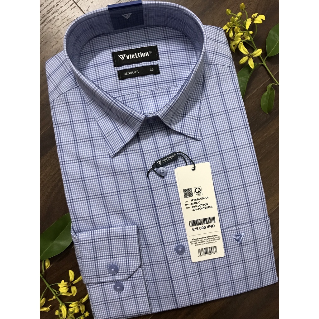 ÁO SƠ MI côc tay VIỆT TIẾN 1P0884