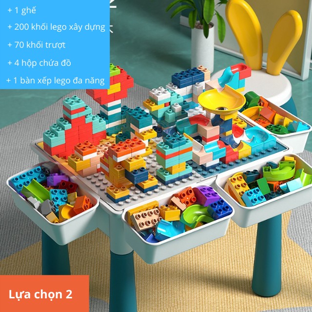 Đồ chơi phát triển trí tuệ Bàn xếp lego đa năng cho bé Nhập khẩu chính hãng cao cấp