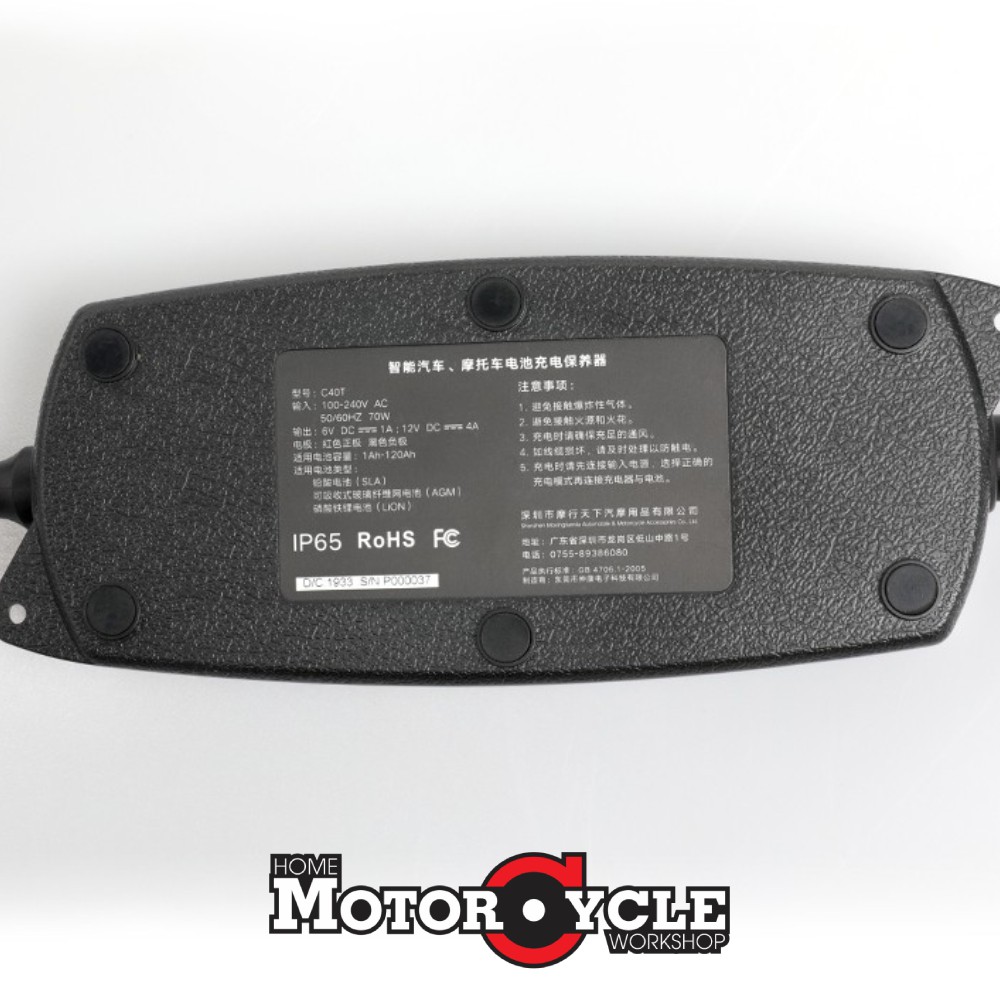 Sạc bình ắc quy / sạc bình điện chính hãng Loboo C40T - Home Motorcycle Workshop