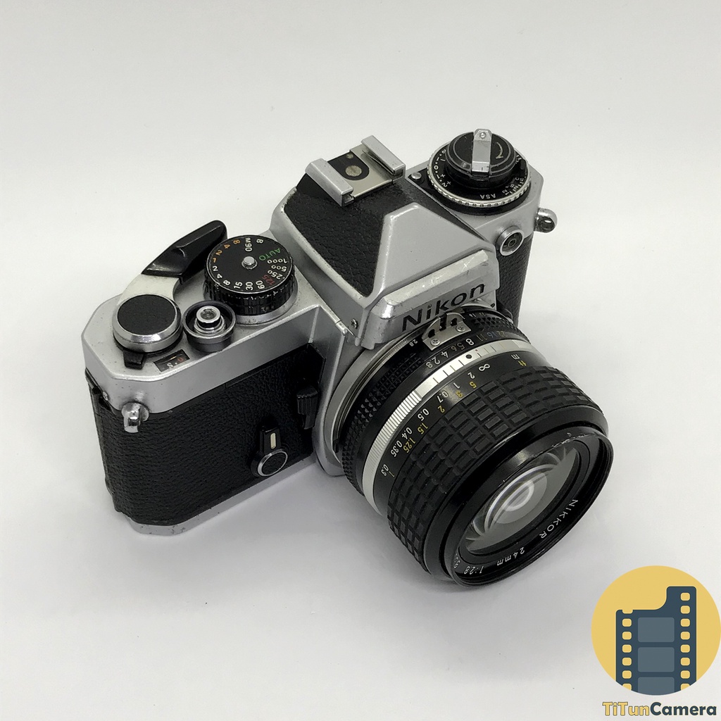 MÁY FILM NIKON FE & NIKON 24MM F2.8 AIS