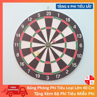 Bảng phóng phi tiêu loại lớn 40 cm tặng kèm 6 phi tiêu