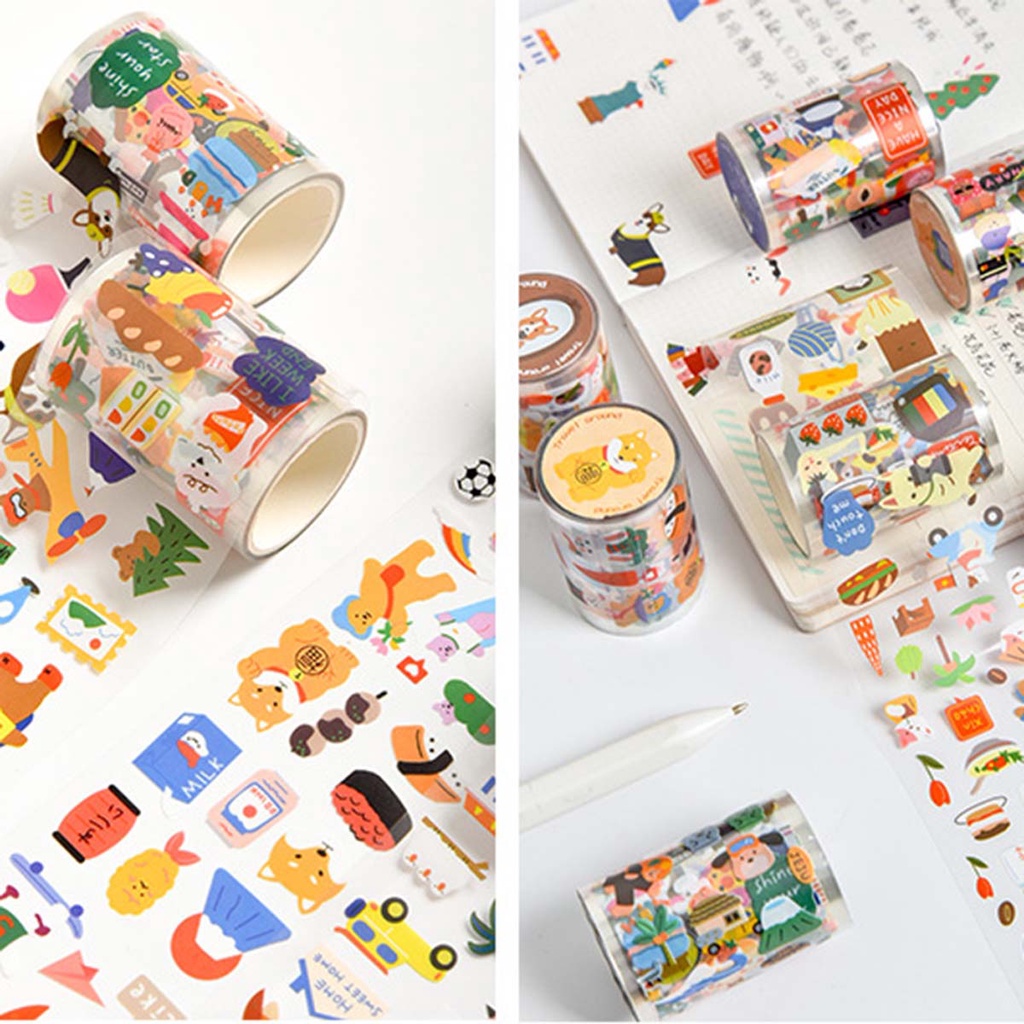 Miếng Dán Trang Trí Hình Động Vật Đáng Yêu