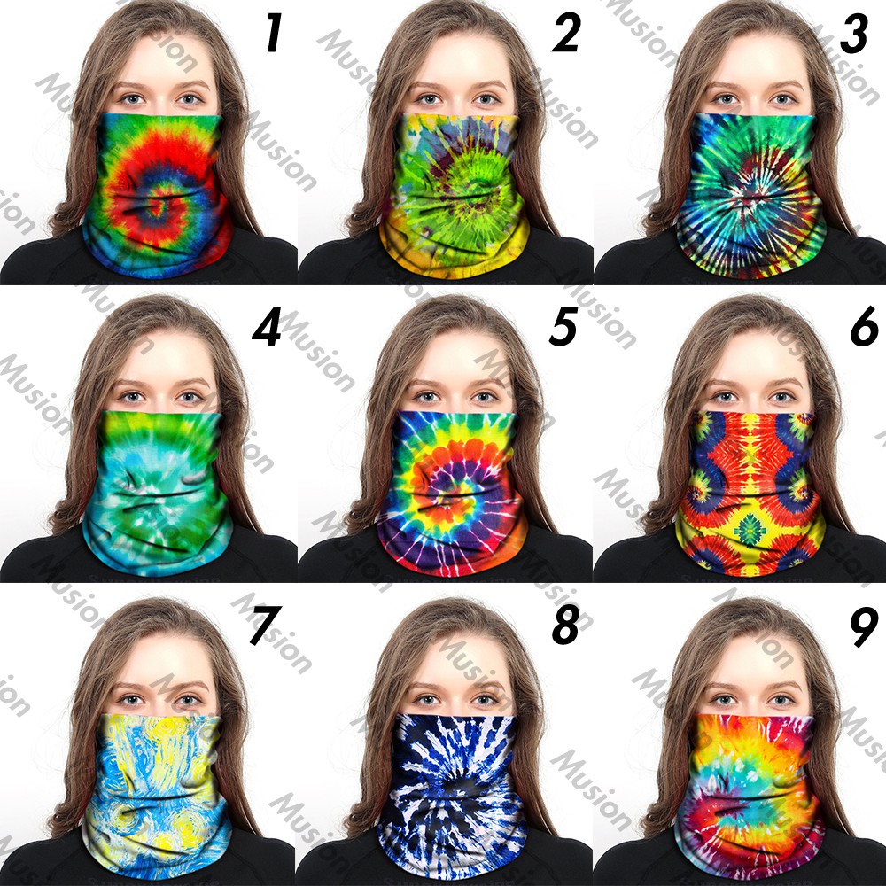 Fancy Swirl Khăn Ống Đa Năng Chống Bụi Chống Tia UV Thấm Hút Mồ Hôi Khi Hoạt Động Ngoài Trời