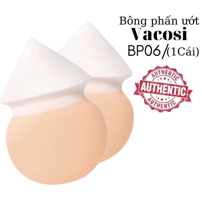 Bông Phấn Ướt nón lá Vacosi chuẩn Hàn Quốc mềm mịn