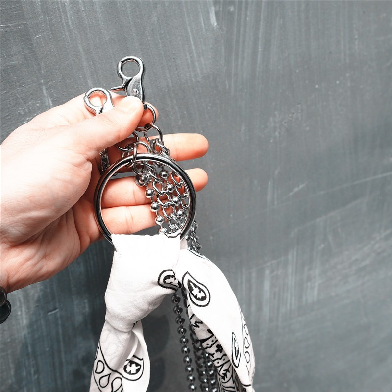 Dây chuyền chain kết hợp khăn bandana Tunoma phụ kiện thời trang unisex Hàn quốc DCK01