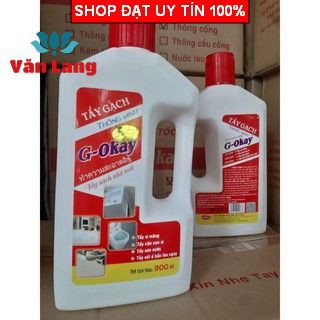 Dung dịch tẩy gạch G-Okay 900ml, dung dịch tẩy xi măng, tẩy sơn nước, tẩy vết ố trên gạch, tẩy cặn canxi siêu hiệu quả