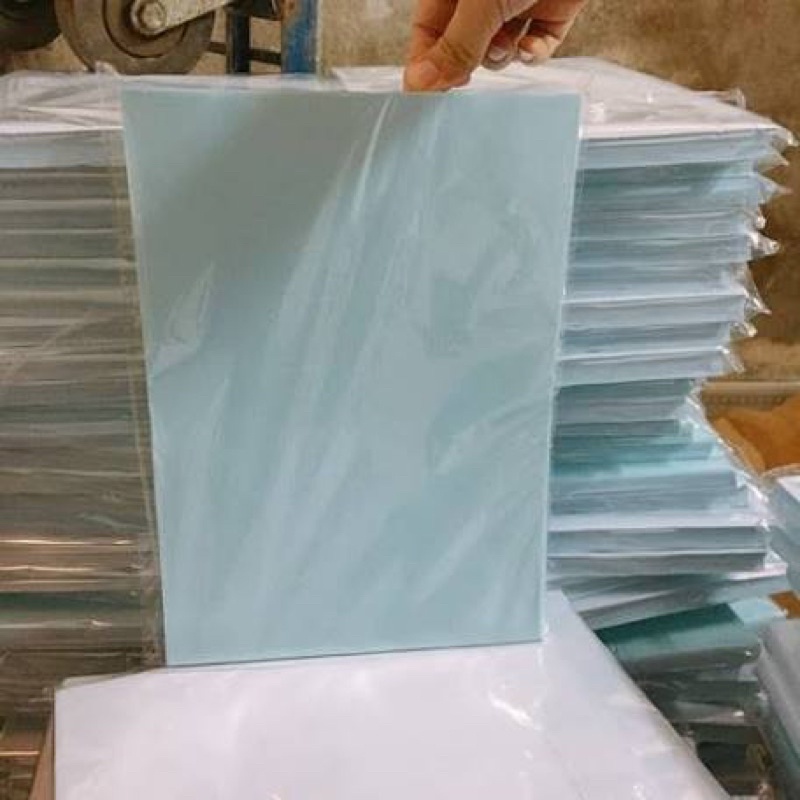 Giấy Decal A4 đế xanh - decal A4 đế xanh mặt trắng bám dính tốt