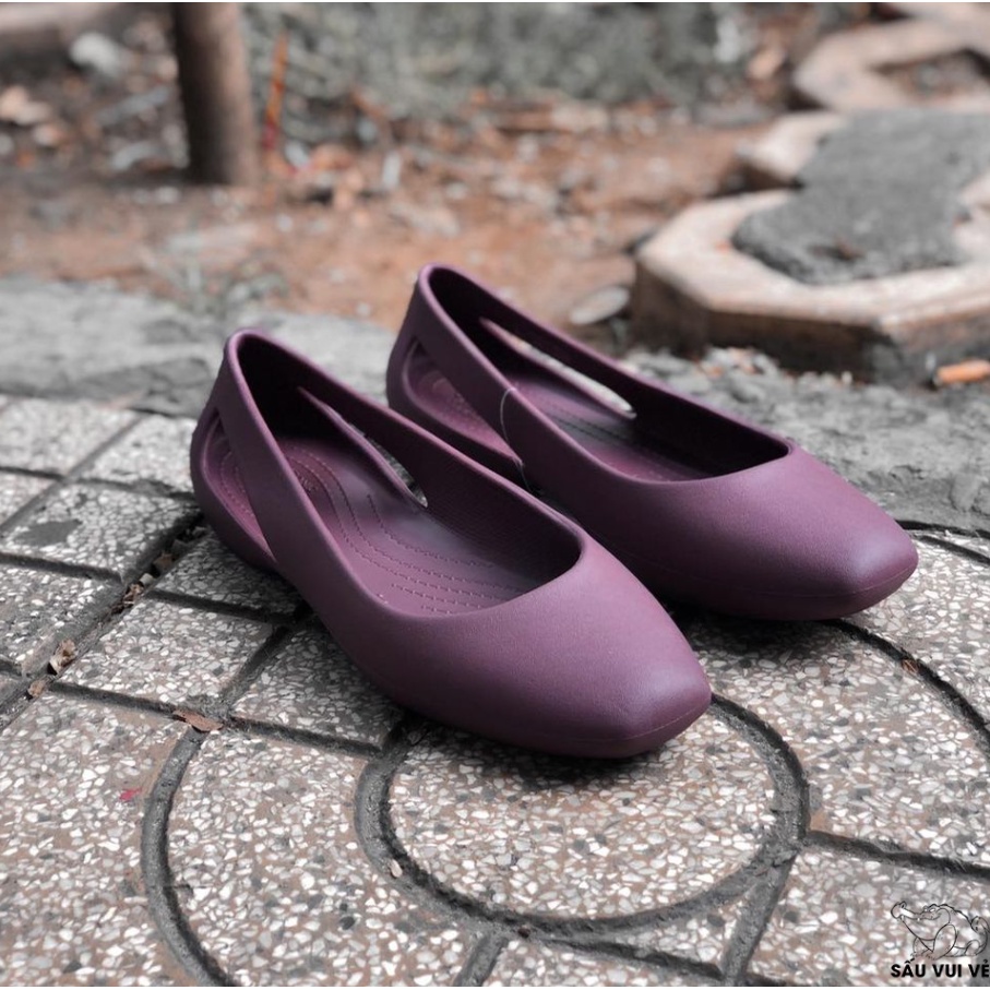 Giày Cross Búp Bê Sloane Flat Chính Hãng, Đúc Nguyên Đôi, Giày Đi Mưa Size 35 36 37 38 39 - Sấu Vui Vẻ