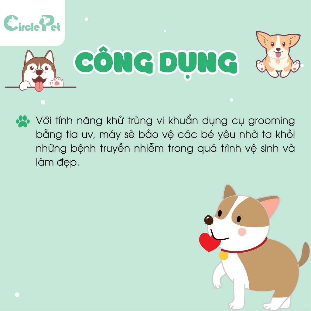 Hộp Diệt Khuẩn Tia UV US-504 46x34x20cm TOEX GROOMING Chất Liệu Bền, Cao Cấp - Circle Pet