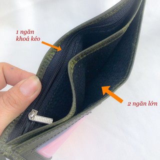 [ HÀNG CAO CẤP ] Bóp/ Ví Nam Da Bò Sáp Pullup Phong Thủy