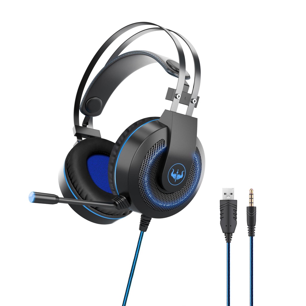 Tai Nghe Chụp Tai GT65 Chuyên Game Máy Tính/PC/Điện Thoại Di Động Bass Mạnh Mẽ Chất Lượng Âm Thanh Nổi
