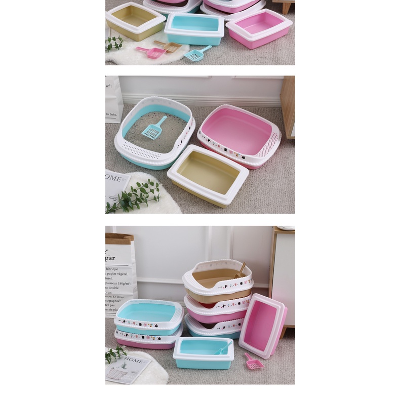 tổng hợp khay vệ sinh mèo, tặng xẻng