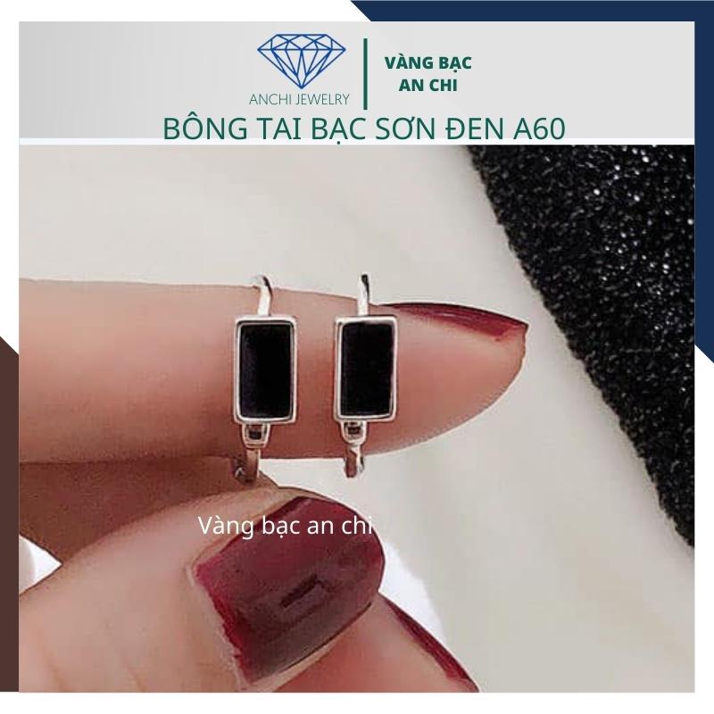 Khuyên tai nam nữ bạc tròn đính ngôi sao dài - bạc ý 925 cao cấp - Anchi jewelry , NHIỀU MẪU