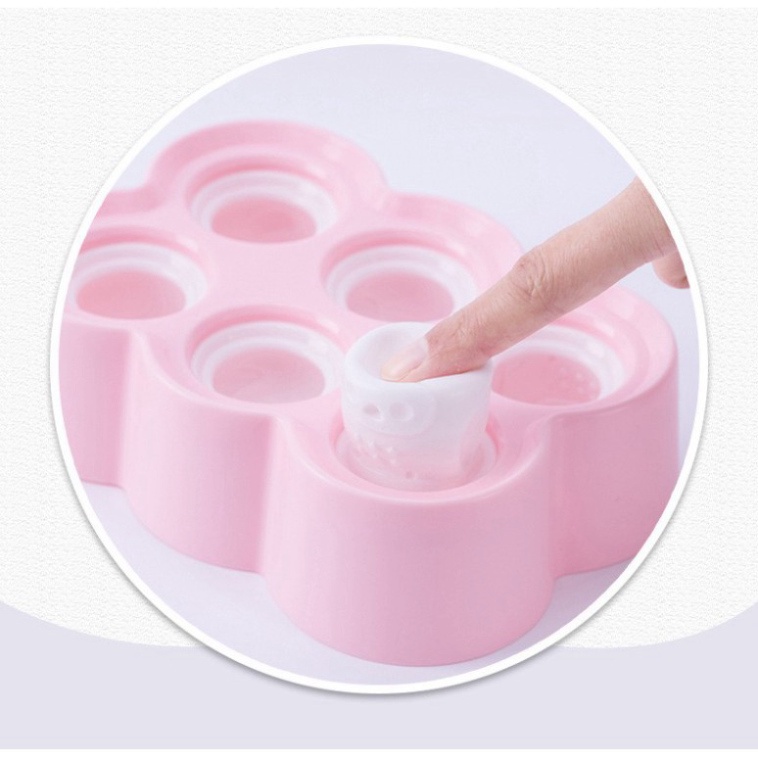 Khuôn làm kem silicon hình con vật dễ thương cho bé