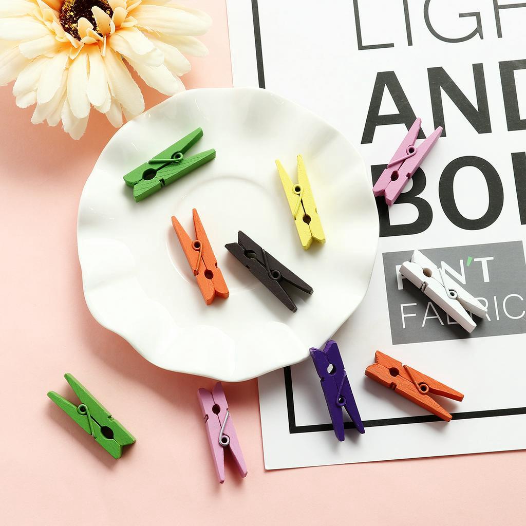 Kẹp Gỗ Treo Ảnh Tiện Lợi Nhiều Màu