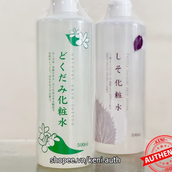 Nước hoa hồng lotion toner diếp cá, tía tô giảm mụn Dokudami Nhật Bản