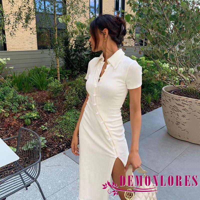 Đầm tay ngắn kiểu dáng thời trang quyến rũ cho nữ