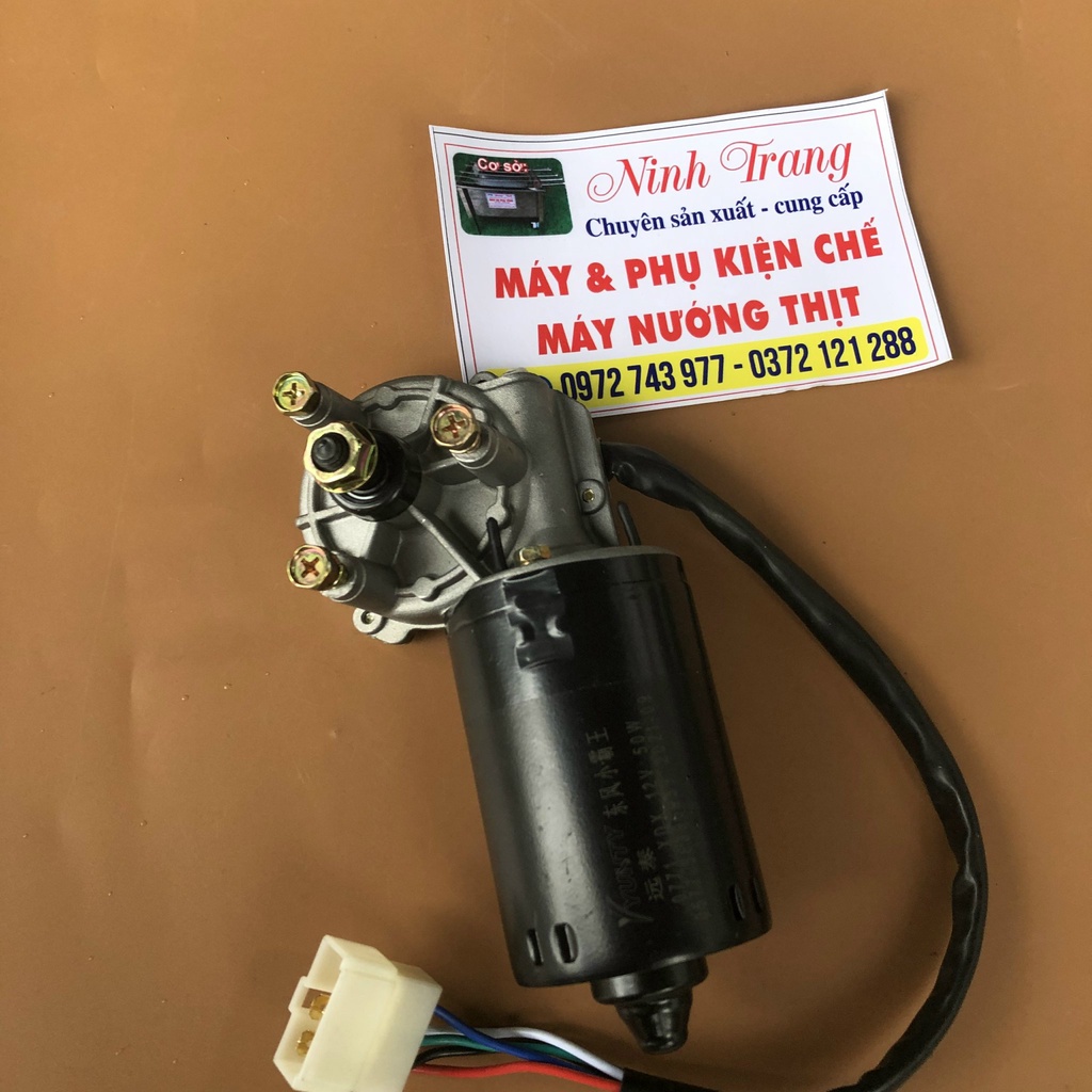 Mô tơ giảm tốc 12V - 50W siêu bền , quay vịt - gà , gạt mưa , kéo rèm , đồ chế , xe điện chế