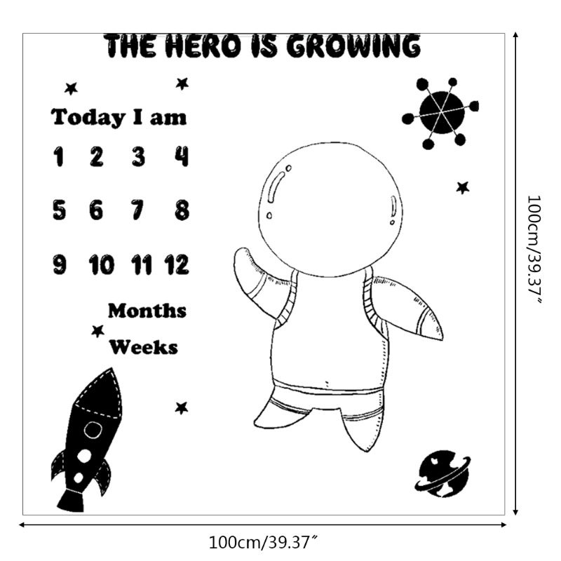 Chăn Vải Làm Phông Nền Chụp Ảnh Đánh Dấu Cột Mốc Phát Triển Theo