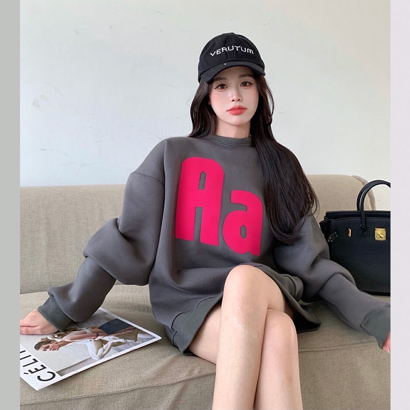 Áo sweater vải nhung mỏng che khéo bụng thời trang mùa đông cho nữ | BigBuy360 - bigbuy360.vn